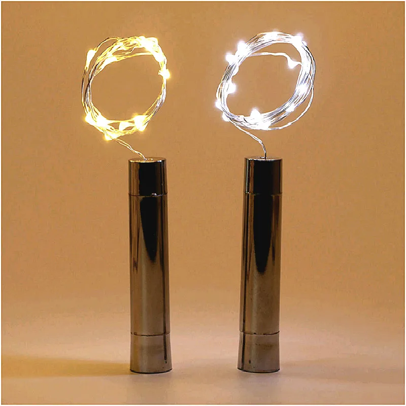 СВЕТОДИОДНАЯ Гирлянда для бутылок с питанием от аккумулятора 2 м | Лампы и