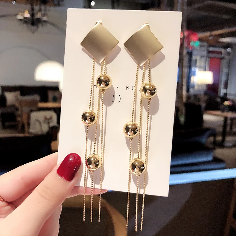 Новинка 2020 серьги-кисточки с кристаллами и жемчугом женские длинные