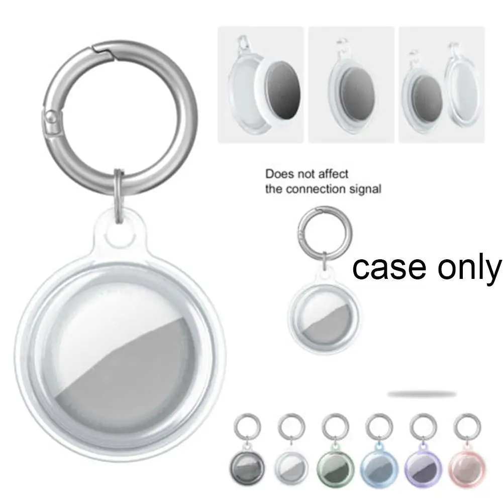 Мягкий чехол из ТПУ для Apple airtag защитный защиты от царапин металлическая