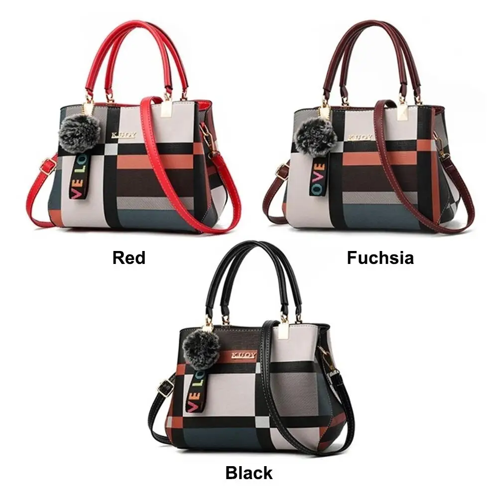 

3 Color Leather Shoulder Bag Shopping Purse Women Bag Handbags PU