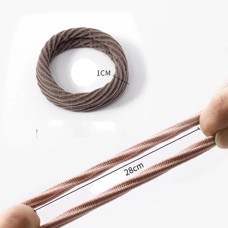 10 шт./лот женские эластичные повязки для волос бесшовные тканевые аксессуары