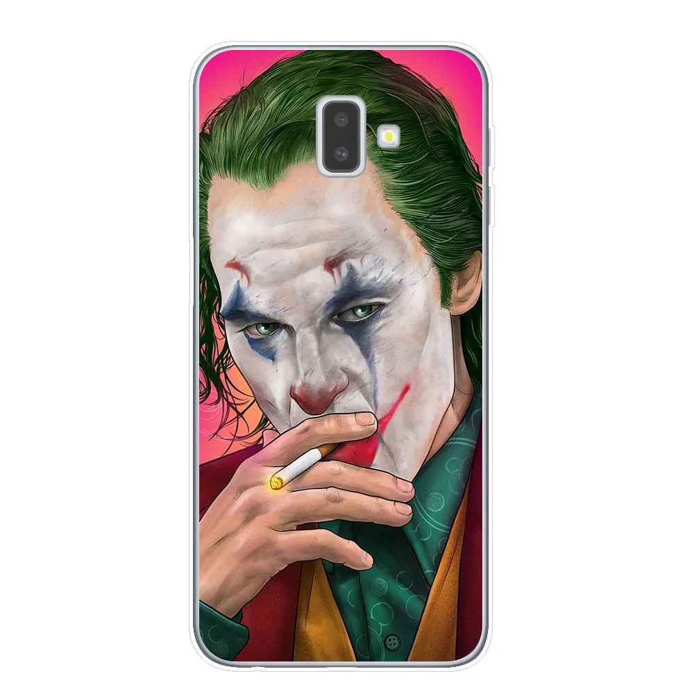 Joker из фильма ужасов «надевать счастливого лица мягкий TPU чехол для samsung J3 J5 J7 J4 J6 плюс Примечание 10 Pro Прозрачный чехол для телефона