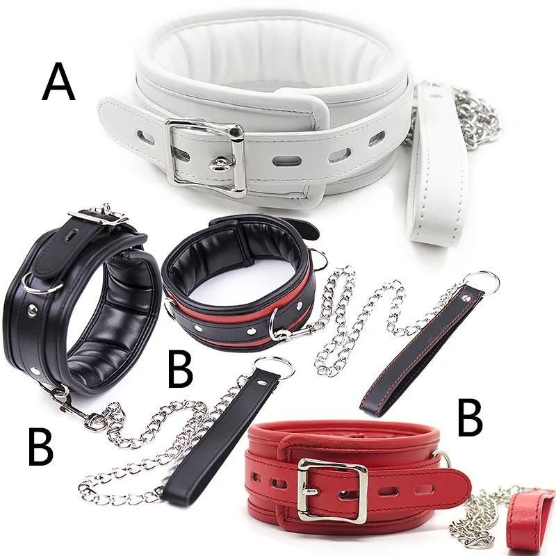 

Sex Toys Neck Collar Bdsm Fetish Bondage Sluts Slave Collars Leash Chain Restricts Adult Game Dog Chain Punish Fun Games Choker