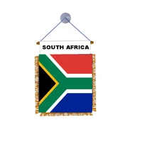 morning custom logo south africa national flag football club decoration flag team pennant