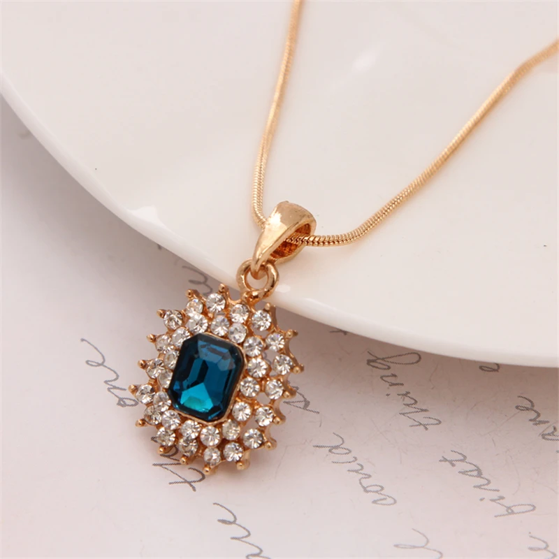 Комплект из колье и серёг австрийского хрусталя|rhinestone jewelry set|necklace earring setearrings set |