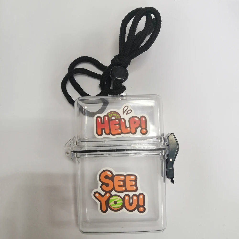 Transparent 4 Вмещает 20 пачек многоцветный женский DIY мультфильм письмо портсигар чехол прозрачный Водонепроницаемый пляж магазин коробка креативный подарок - Цвет: Transparent 4