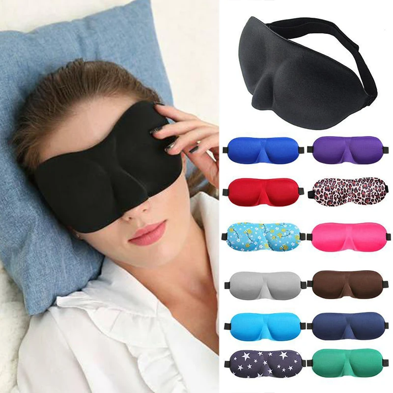 

New Eye mask for Sleeping 3D Contoured Cup Blindfold Concave Molded Night Sleep Mask Block Out Light with women men