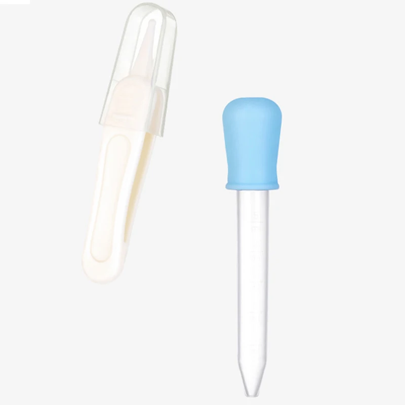 Juego de aspirador Nasal para beb&eacute;, en forma de U, Anti-reflujo, seguridad de silicona + PP, limpiador de nariz para beb&eacute;, traje de cuidado infantil de paja suave-2
