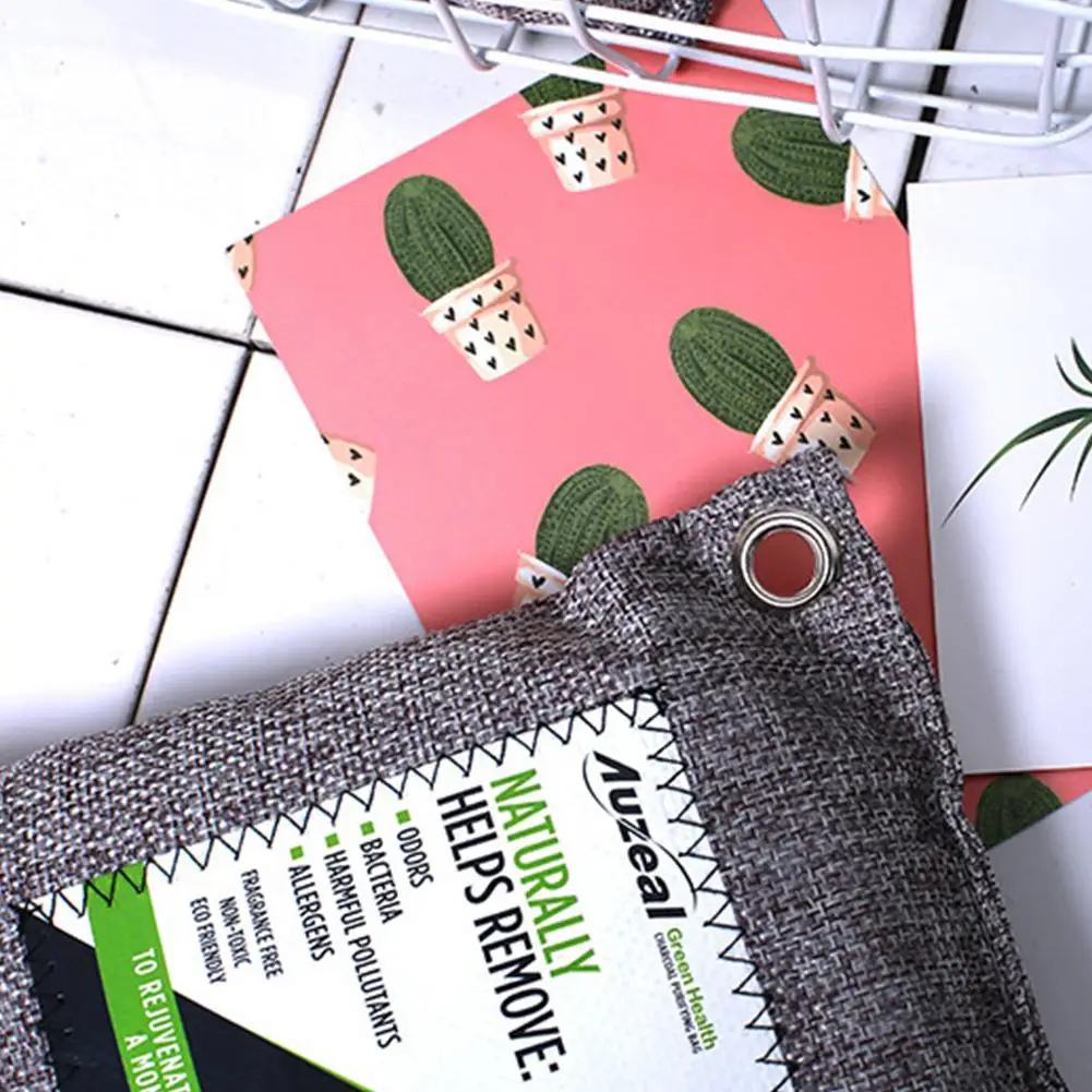 Влагостойкие мешки для устранения запахов с натуральным углем очиститель