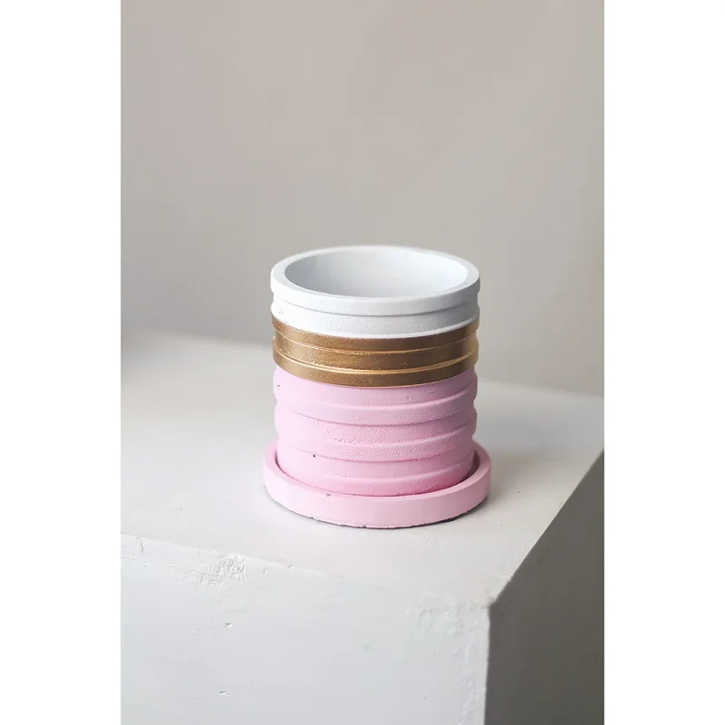 

Splicing Creative Flowerpots Nordic Minimalism Phalaenopsis Pot Ceramic Cement Pot Pottery Moranti Color