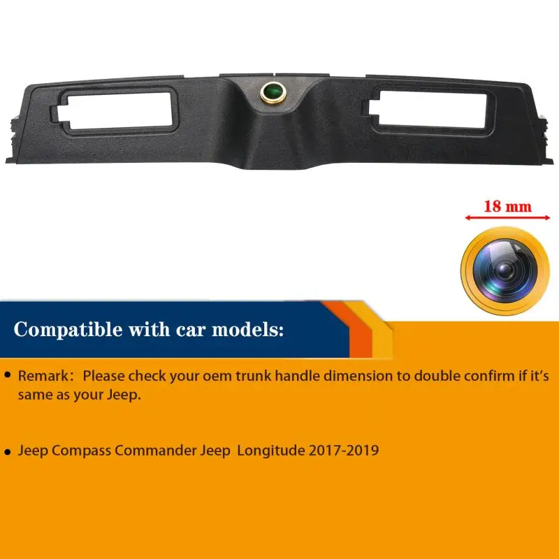 

Камера заднего вида HD 1280x720p для Jeep Compass Commander