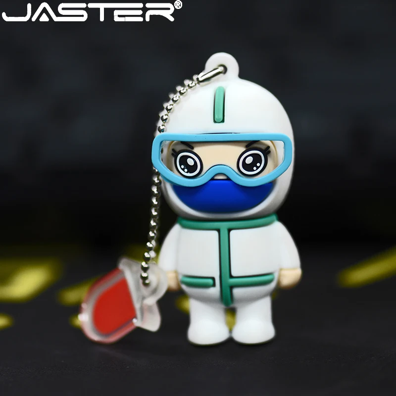 Новый мультяшный USB флеш-накопитель JASTER 4 ГБ 8 16 32 64 128 белый ангел диск 2 0 U