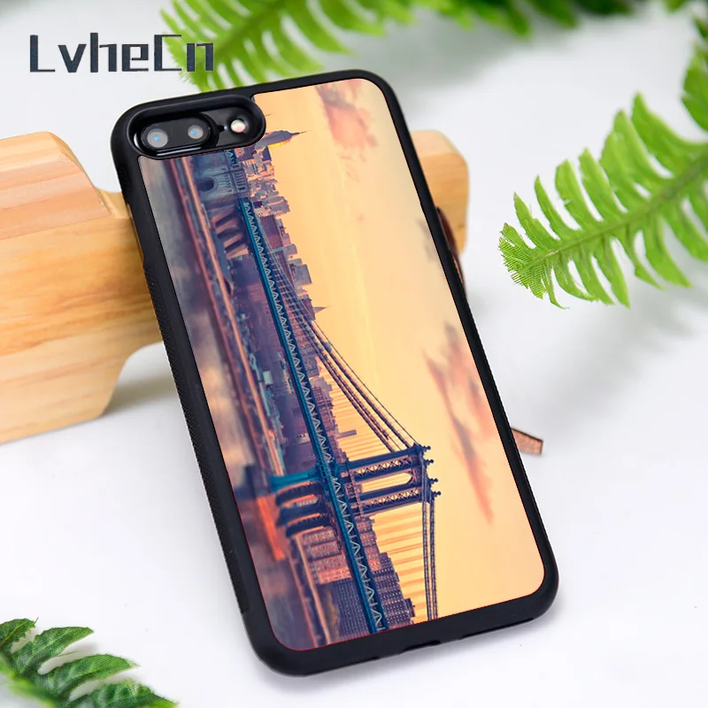 LvheCn силиконовый резиновый чехол для телефона iPhone 6 6S 7 8 Plus X XS XR 11 12 Mini Pro Max Нью Йорк