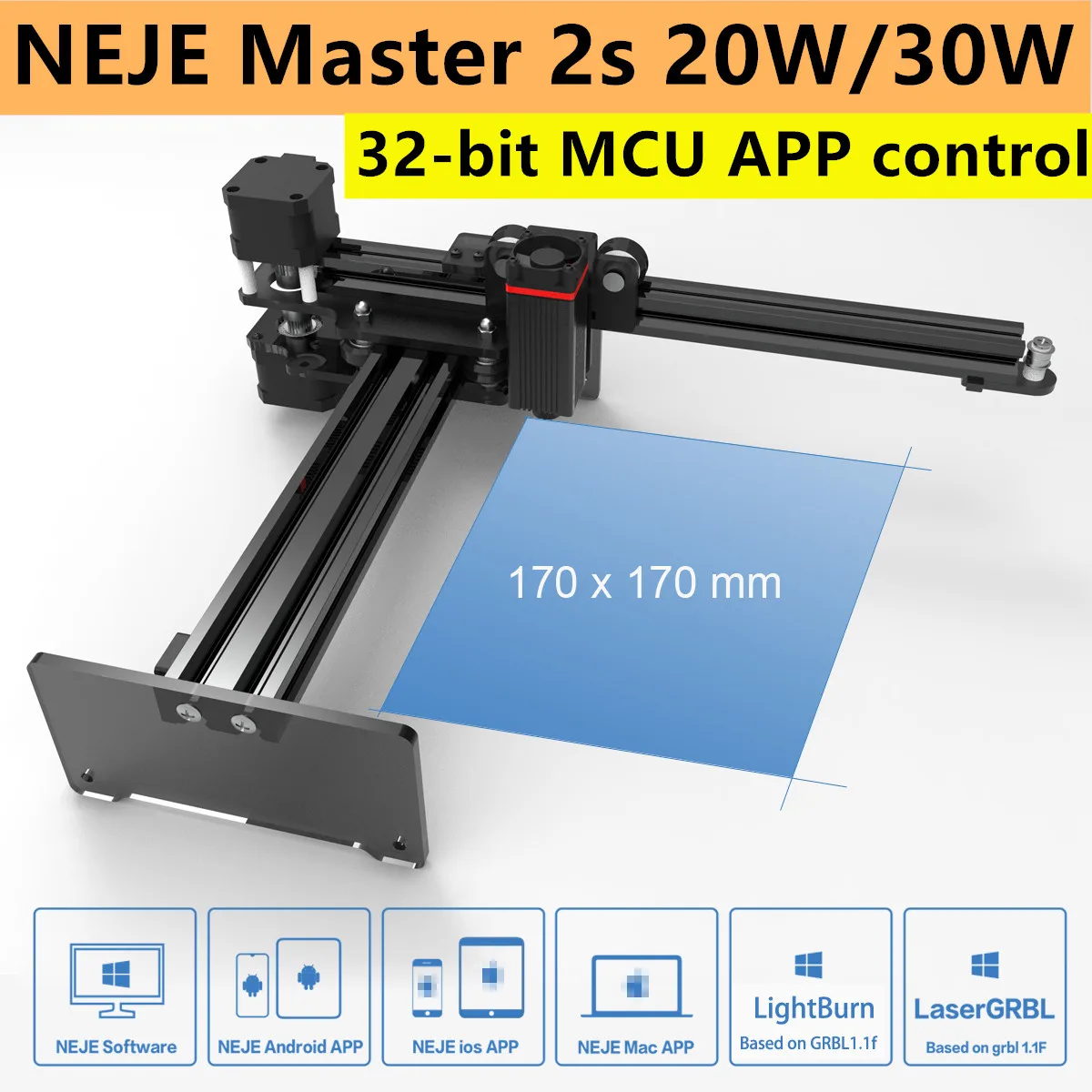 Лазерный гравер с ЧПУ Master 2S портативный гравировальный станок для резьбы по