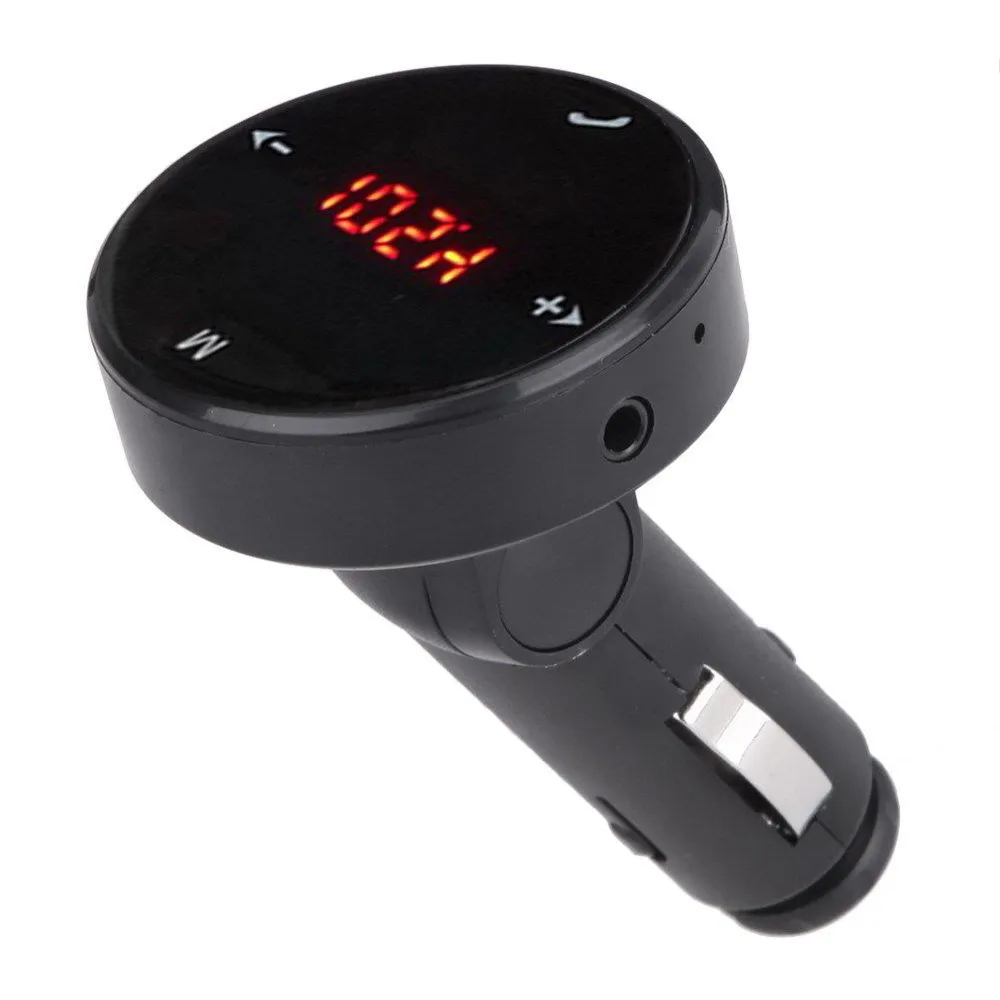 Bluetooth 2,1 автомобильный комплект громкой связи fm-передатчик 3.1A быстрое USB зарядное устройство цифровой вольтметр TF карта U диск плеер Aux