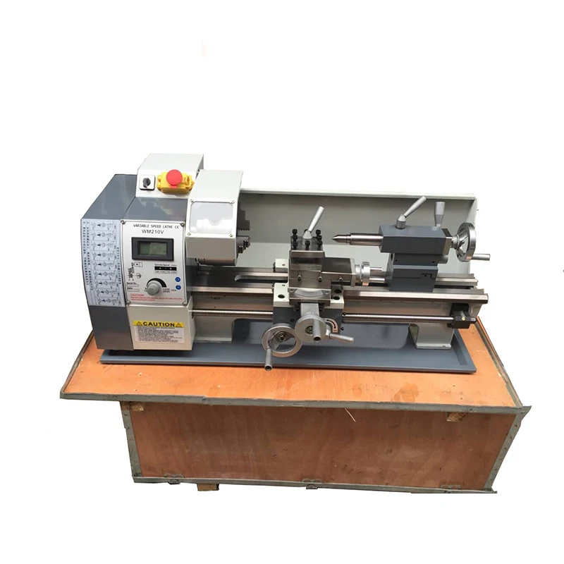 Бесплатная доставка домашний мини токарный станок WM210V с двигателем 850 Вт для