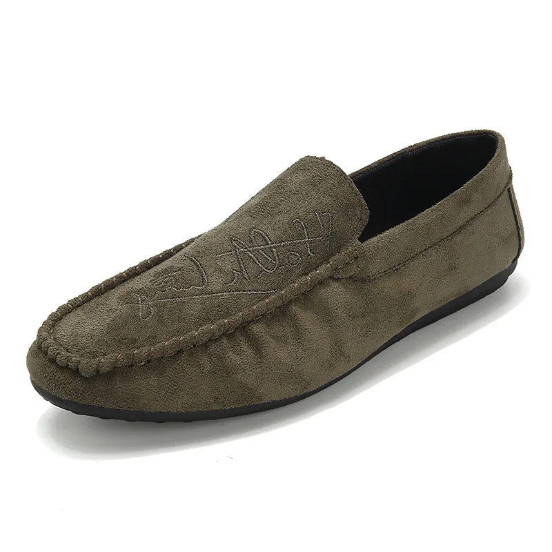 1 pair Большие размеры 39-44; мягкие удобные мужские лоферы для отдыха; парусиновая Классическая обувь на плоской подошве для вождения; лаконичные туфли без застежки в стиле ретро; 2 пары - Цвет: 1 pair
