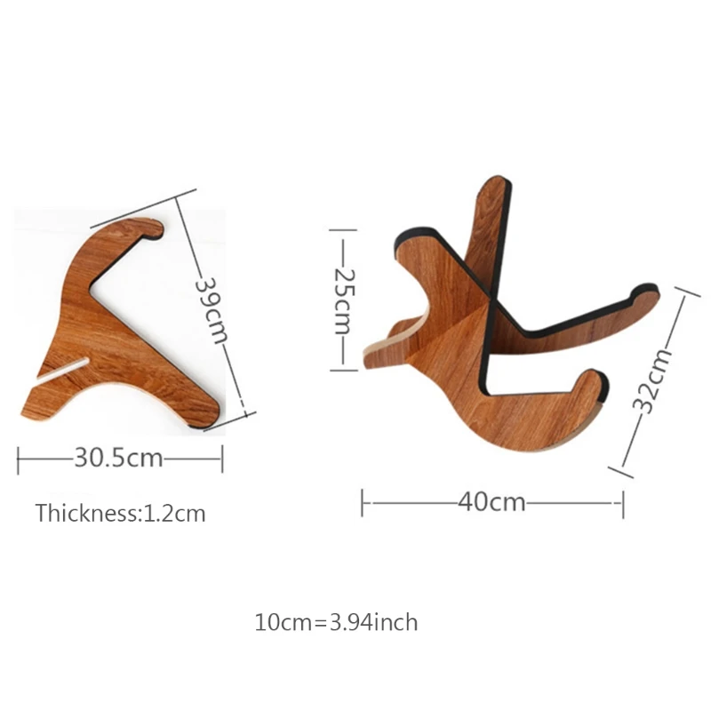 

Guitar Stand Universal Wooden Acoustic Guitar Holder X-Frame with Soft Edge