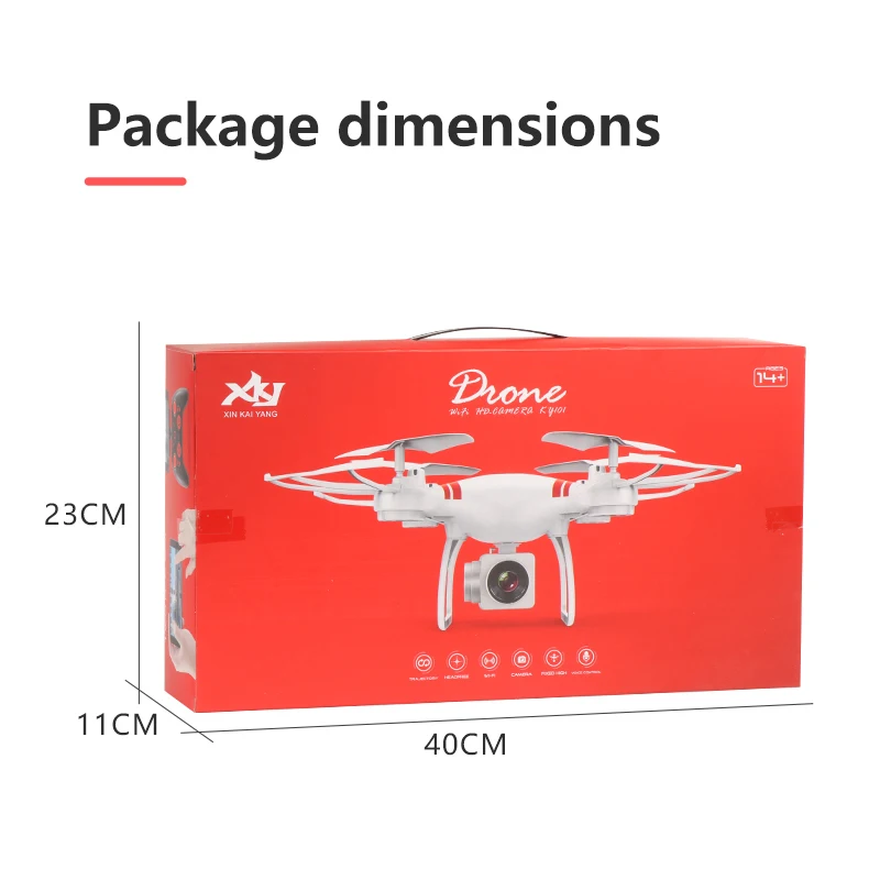 Новый Радиоуправляемый Дрон 4k камера HD RC самолет Wifi fpv с воздушным давлением