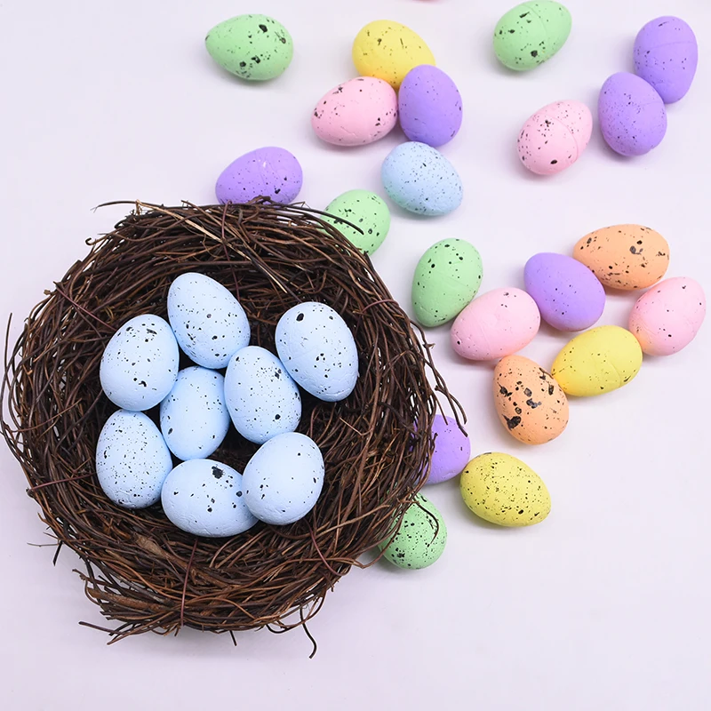20/40 шт. роспись пены птичьих яиц Счастливой Пасхи DIY Handmades аксессуары фон с