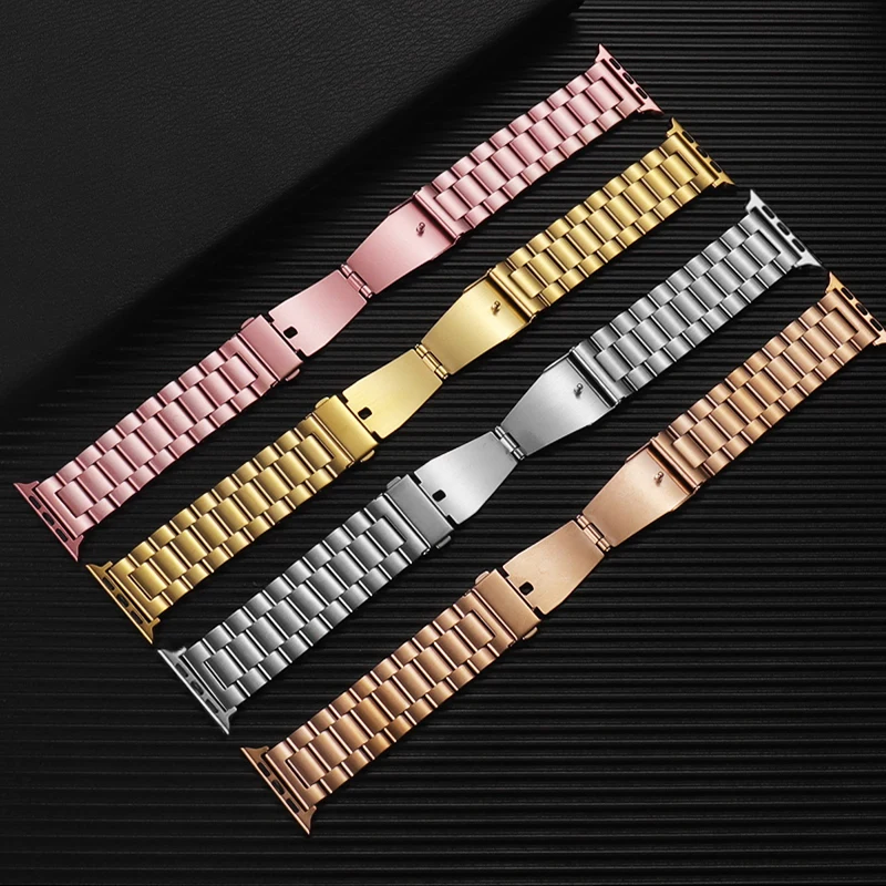 for Apple Watch strap stainless steel 38mm 42mm 40mm 44mm 45mm  series 7 6 SE 54321 Watch band series accessories metal stainles