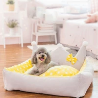 removable and washable kennel dog house cat house teddy small medium sized dog bed pet supplies dog beds for small dogs