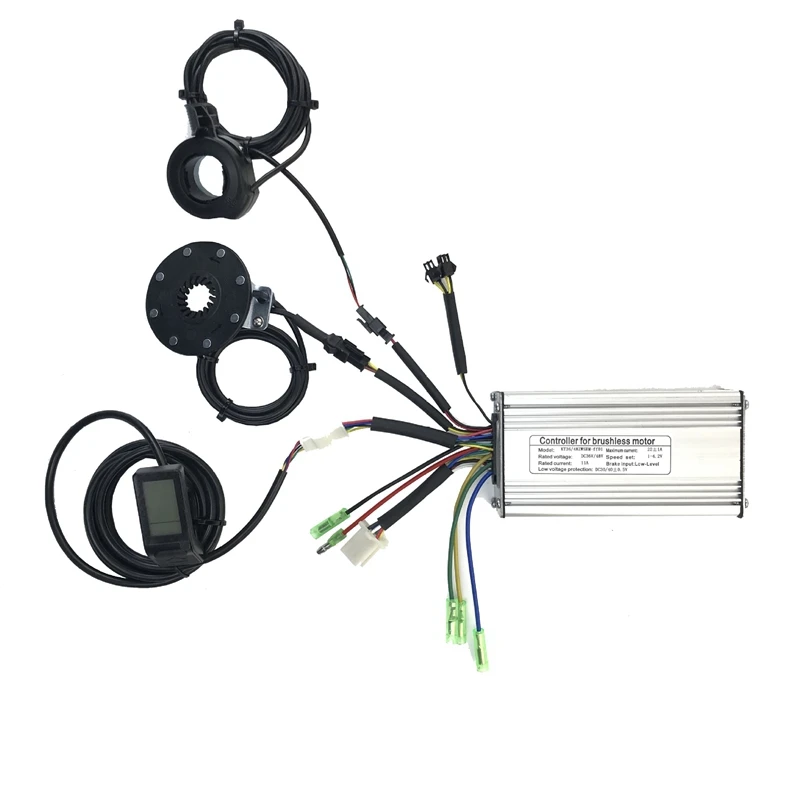 

New 36V 48V 500W 22A Electric Bicycle Sine Wave Controller with KT LCD4 Display&Thumb Throttle and Sensor E-Bike Accessories