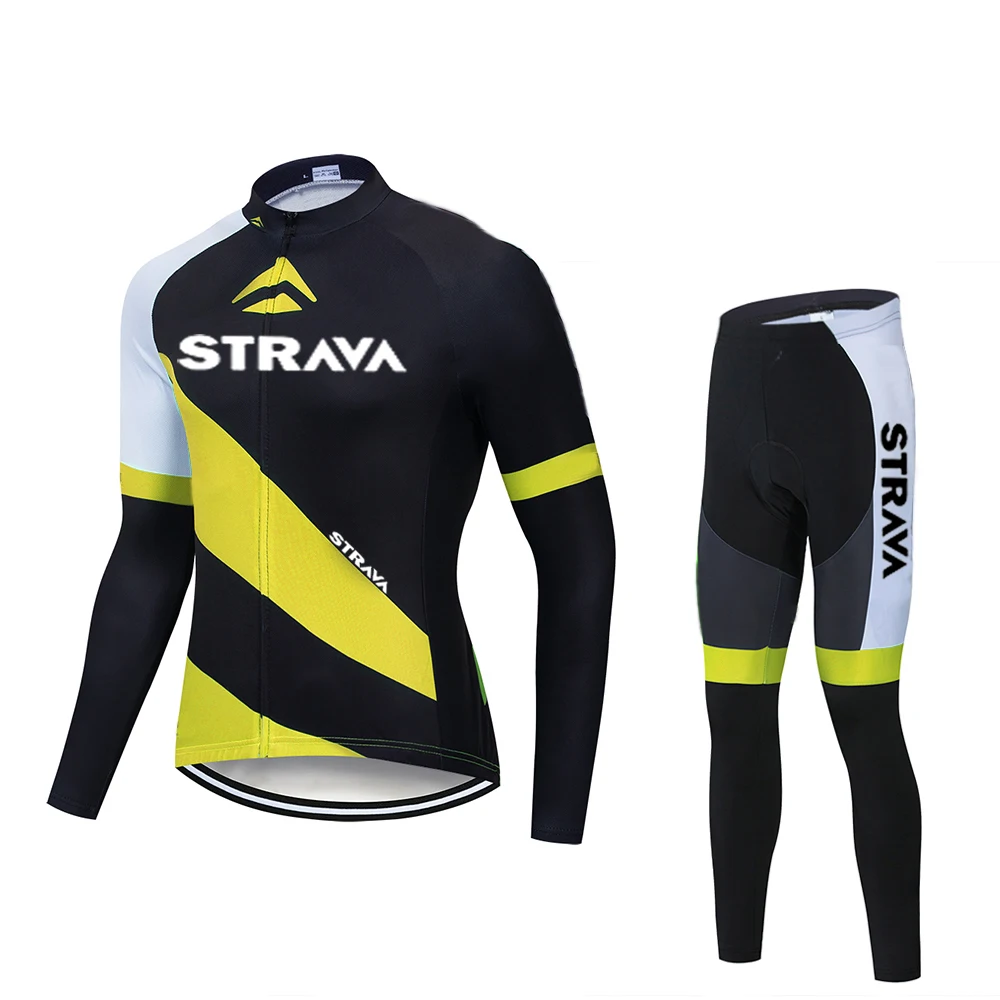 Комплект одежды для велоспорта STRAVA Pro летняя дышащая рубашка с длинным рукавом и
