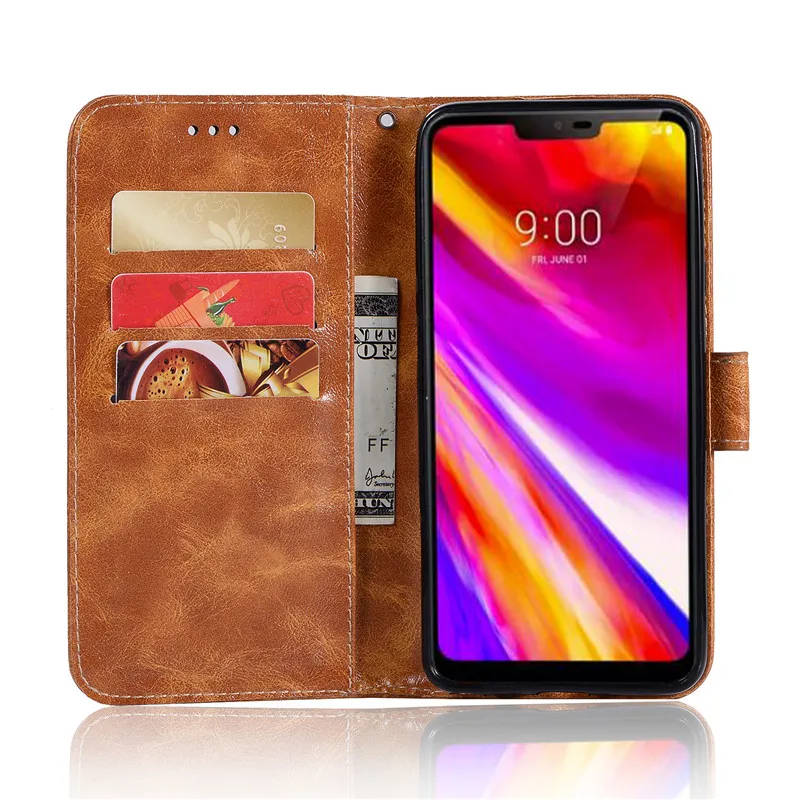 Чехол-бумажник для LG G7 чехол 6 1 дюйма с Обложка на заднюю панель из искусственной