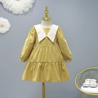 kids dress girls clothes casual costume cute big collar spring autumn 3 11 years daily dresses for girl childrens clothing