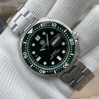 steeldive sd1972 dive watch japan nh36 flat sapphire dual calendar 200m 20bar waterproof automatic mechanical mens luxury watch