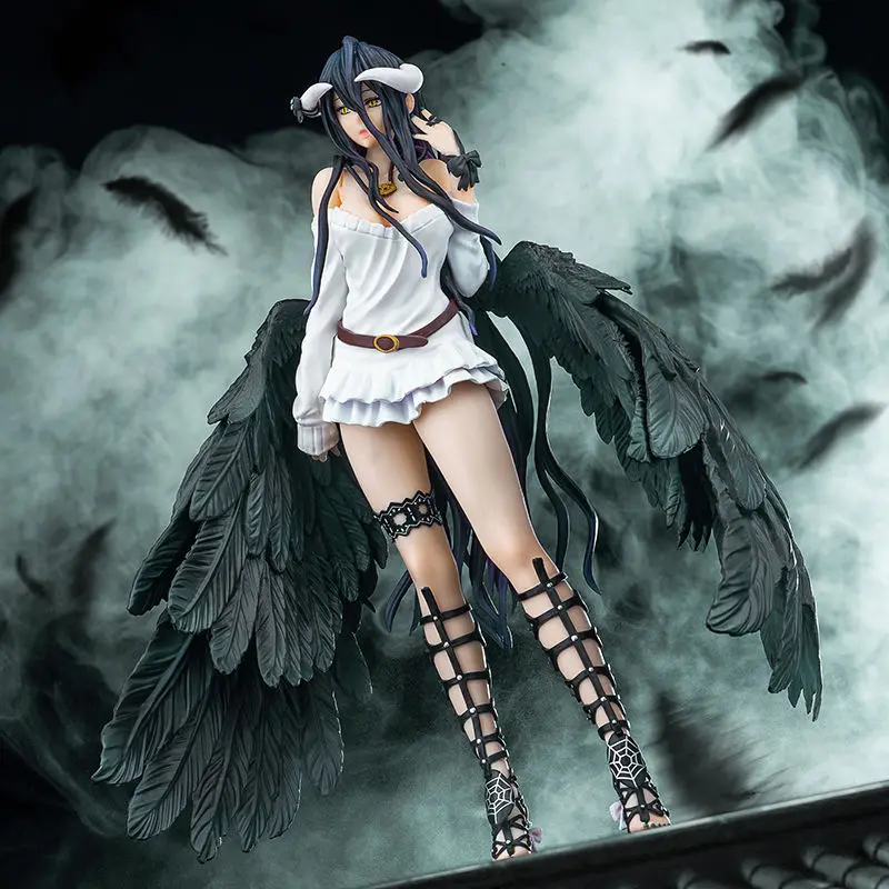 

27CM Japanese anime figure Overlord albedo action figure collectible model toys King of the Undead figurine