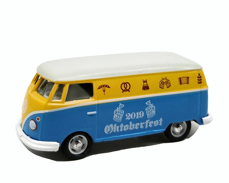 TYPE 2 OKTOBERFEST 1: 64 зеленый свет Dodge Ramcharger PONTIAC chely Shelby GT350 Ford Nissan команда GMC Vandura литой модельный автомобиль - Цвет: TYPE 2 OKTOBERFEST