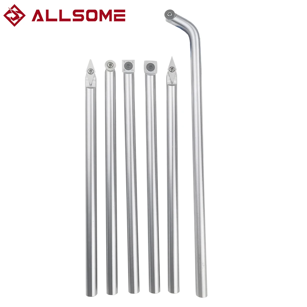 ALLSOME инструменты для токарной обработки древесины с деревянной вставки карбида