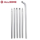 Резак ALLSOME инструменты для токарной обработки древесины из карбида дерева, Круглый, хвостовик, деревообрабатывающий инструмент, алюминиевый сплав HT2400-2406