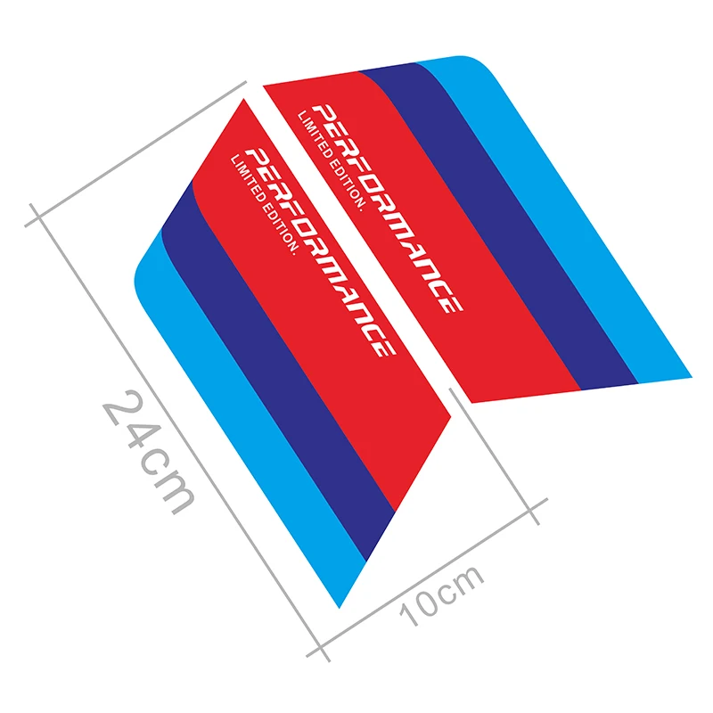 2 шт. автомобильные наклейки в полоску трехцветная Наклейка на тело для всех