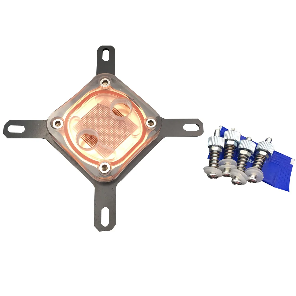 ПК акриловая крышка Медная база водяного охлаждения блок радиатора Бизнес офис