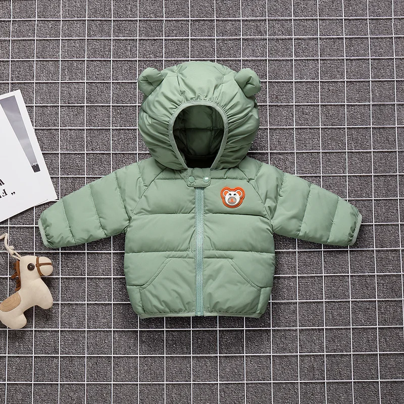 Winter Clothes For Children Ears Padded Jacket Middle Down Cotton Boys And Girls Baby | Мать и ребенок