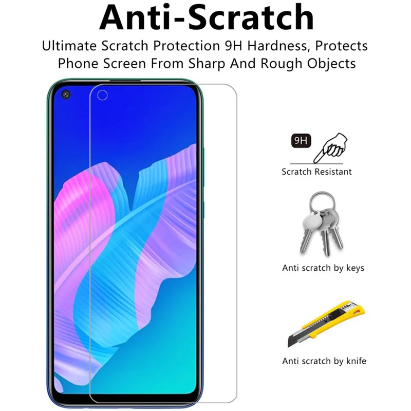 Закаленное стекло для huawei p40 lite e 5g p30 p20 pro p10 plus p9 p8 light 2017 p smart 2021 2020 2019 2018 z s 2 шт. |