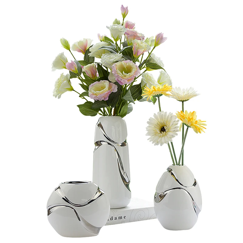 

CERAMIC VASE NORDIC HOME DECORATION DRIED FLOWER VASE DECOR MODERN LIVING ROOM VASE DECORATIVE CREATIVE HOME WEDDING DECORATION