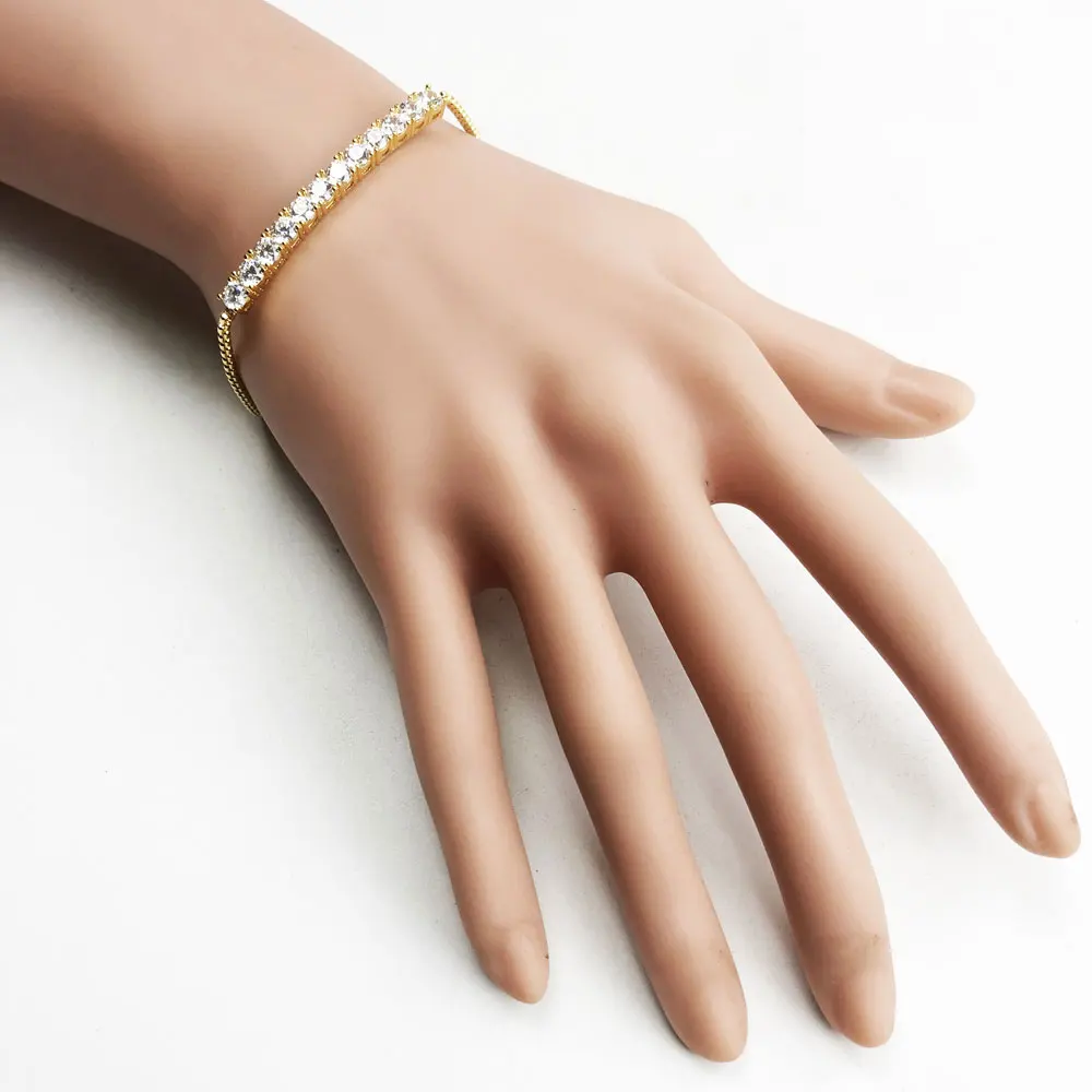 Звено цепи браслеты из стерлингового серебра 925 пробы розовое золото