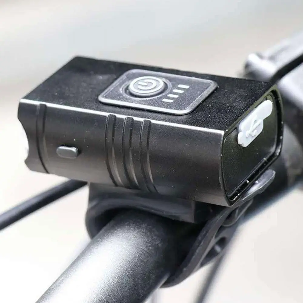 

Aluminum Alloy Riding Flashlight Bicycle Light Riding Light Durable USB Rechargeable Waterproof Power Display Portable