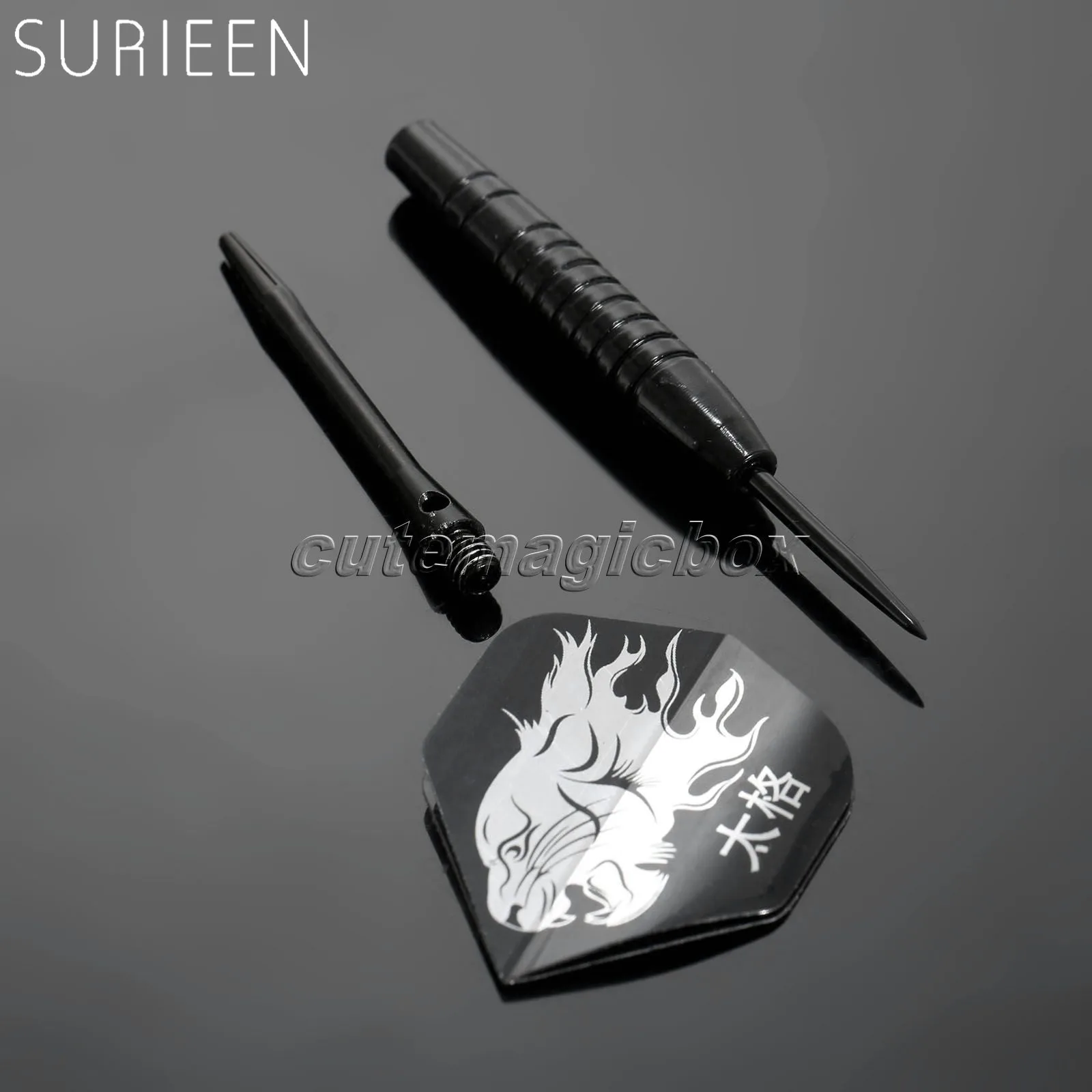 Профессиональный 3 шт./компл. Сталь дротики с игольчатым наконечником черный