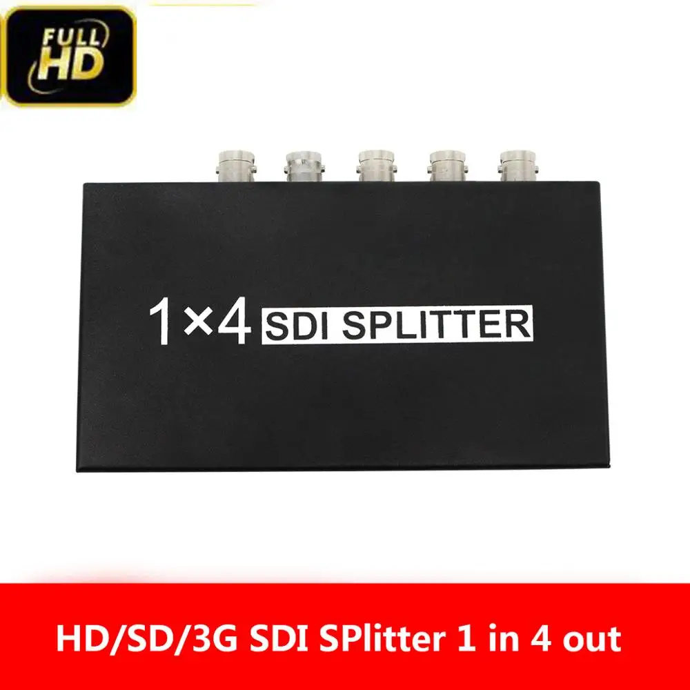 SDI сплиттер 1x4 удлинитель адаптер 4 порта Сплиттер Усилитель Поддержка 1080P ТВ