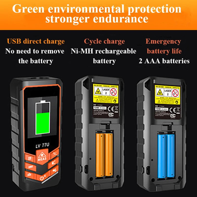 Voice type 100m Mini Laser Distance Meter Digital Tape Ruler Measure Electronic Rangefinder Yards Measuring Tools Hunting | Инструменты