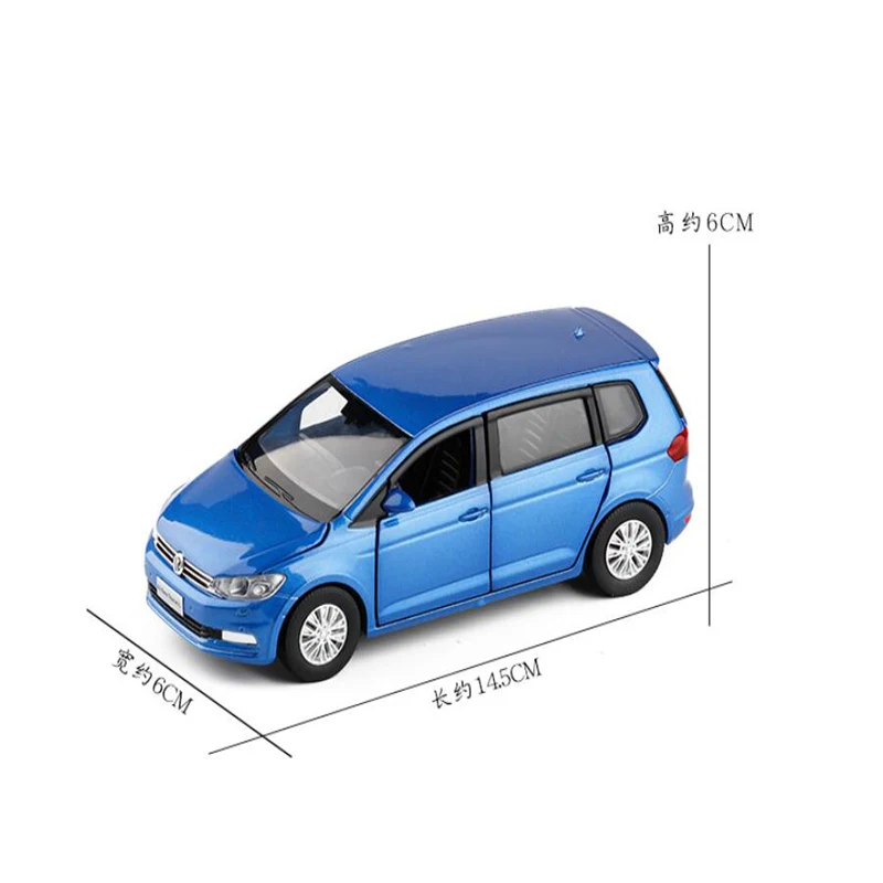 1/32 соотношение Детская игрушка Моделирование VolkswageX Touran игрушечный автомобиль сплав литье под давлением модель звук и светильник вытяните назад игрушки подарок на день рождения