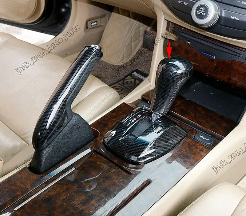 Чехол для рычага переключения передач из углеродного волокна для Honda Accord 2008 2009 2010 2011 2012