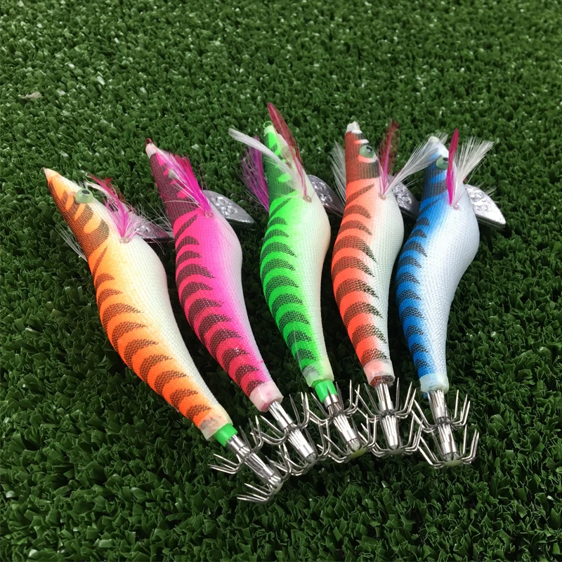 Светящиеся рыболовные птицы с крючком деревянная приманка-креветка воблер