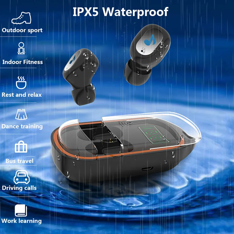 X21S наушники вкладыши TWS с Беспроводной Bluetooth 5 0 гарнитура светодиодный Мощность