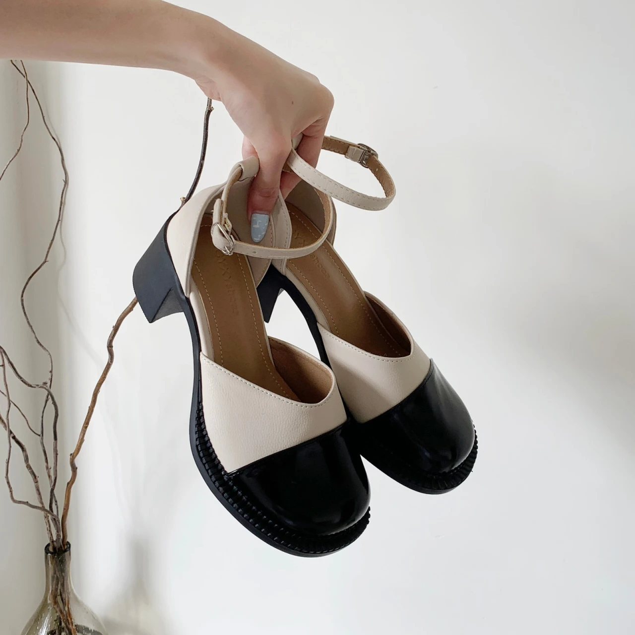 

Fashion Comfort Shoes for Women 2021 Spring Platform Mary Jane Shoes High Heels Mid Heel Round Toe Women Shoes Zapatos Mujer